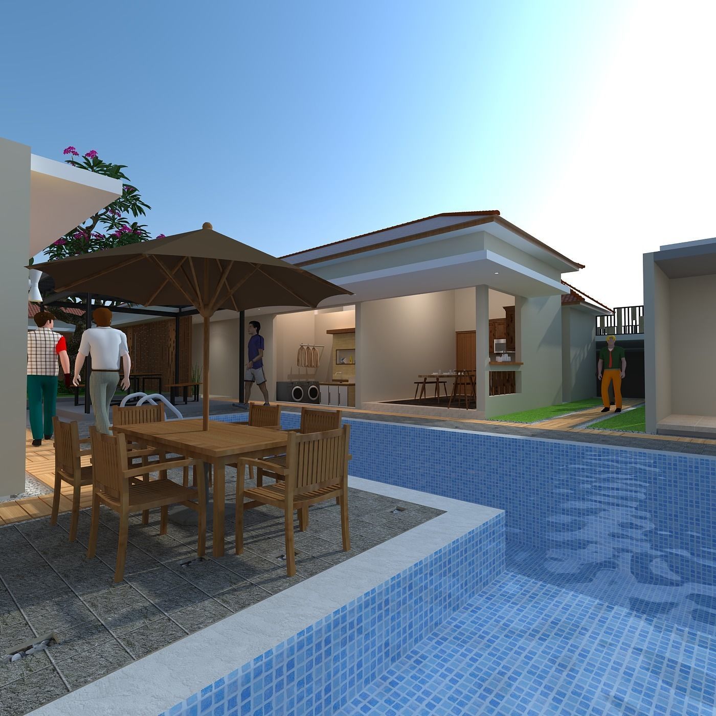 TRADITIONAL HOUSE OF JAVA WITH INTERIOR 3D model_1