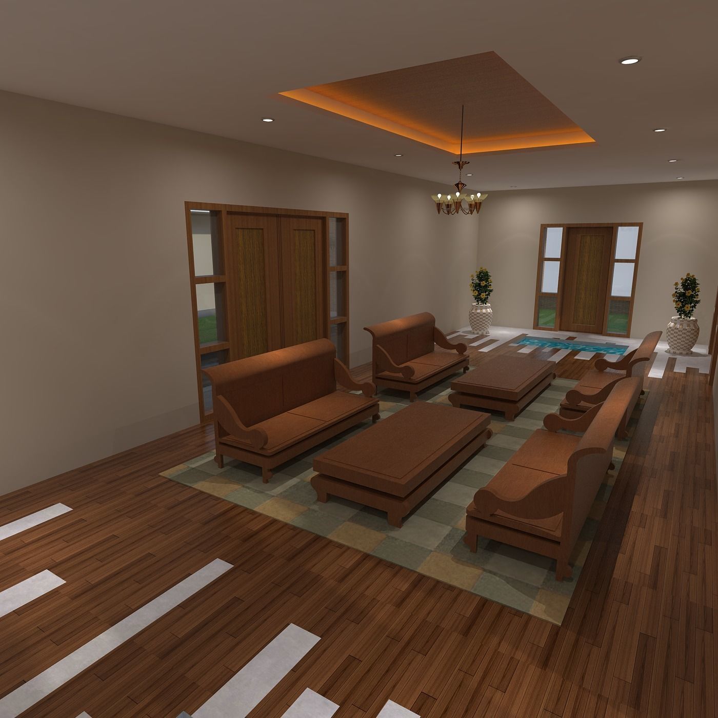 TRADITIONAL HOUSE OF JAVA WITH INTERIOR 3D model_5