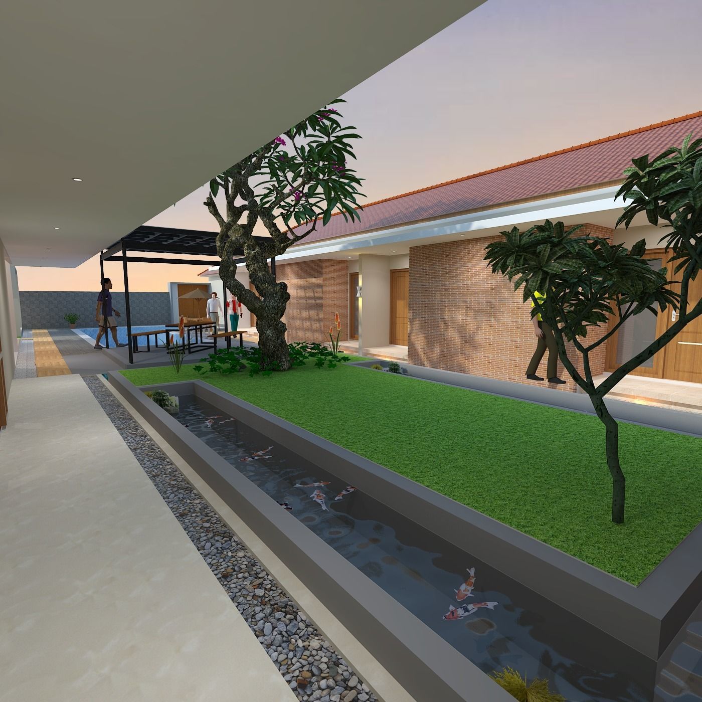 TRADITIONAL HOUSE OF JAVA WITH INTERIOR 3D model_14