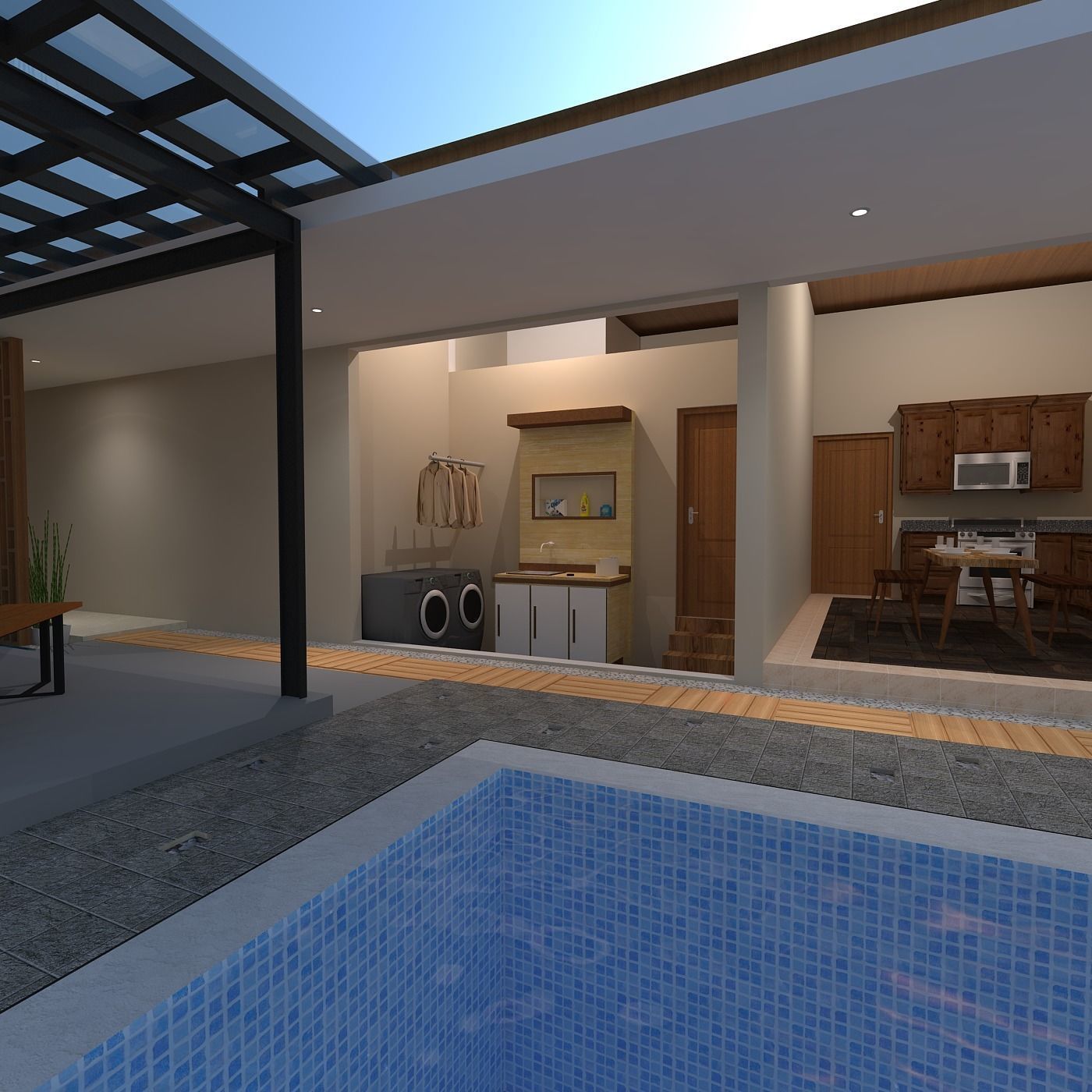 TRADITIONAL HOUSE OF JAVA WITH INTERIOR 3D model_2