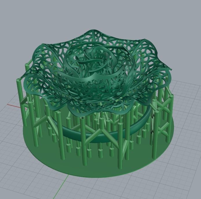 Huge Rose Gold Ring 3D print model_5