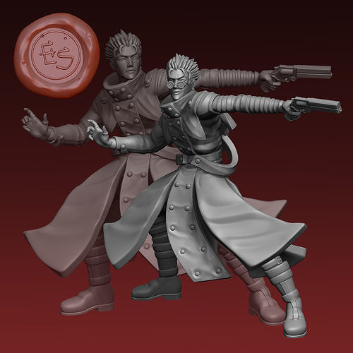 Vash the Stampede 32mm Miniature Free 3D print model