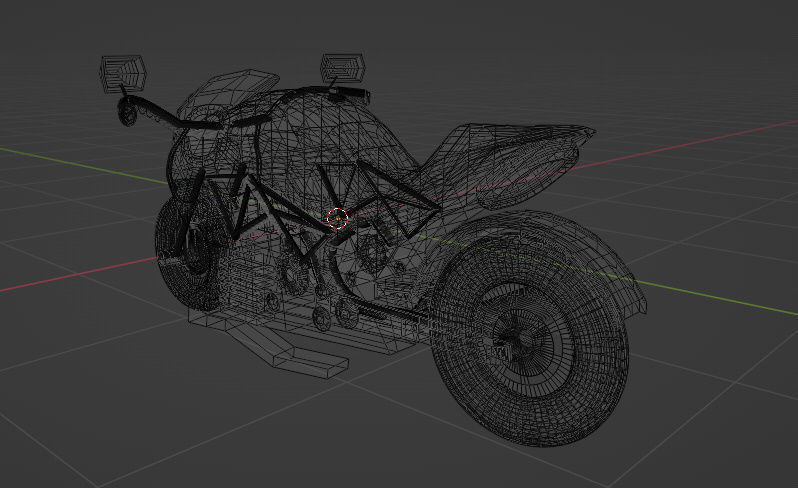 modern sport bike 2023 Low-poly 3D model_11