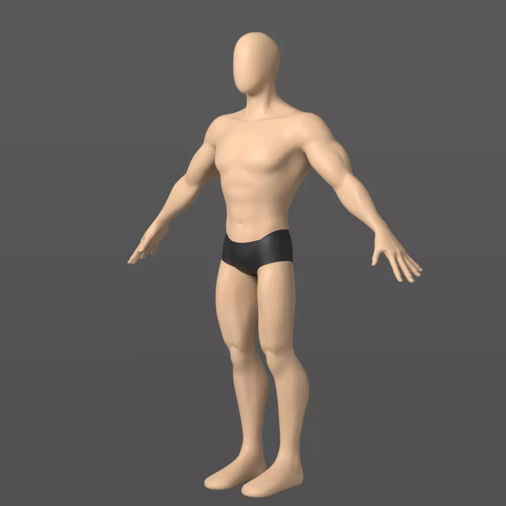 baseBody male 3D model_0