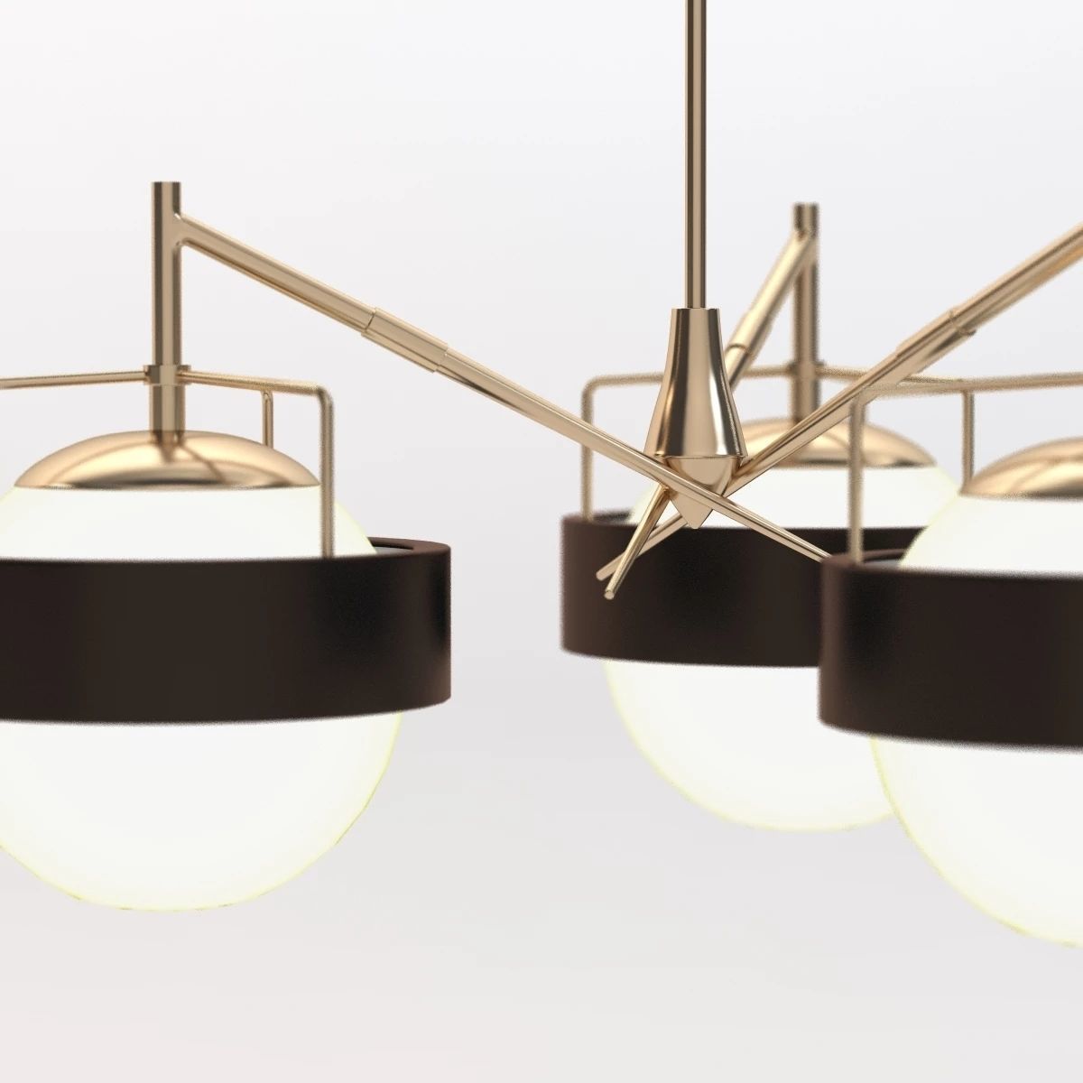 Italian Saturn Chandelier 3D model_5