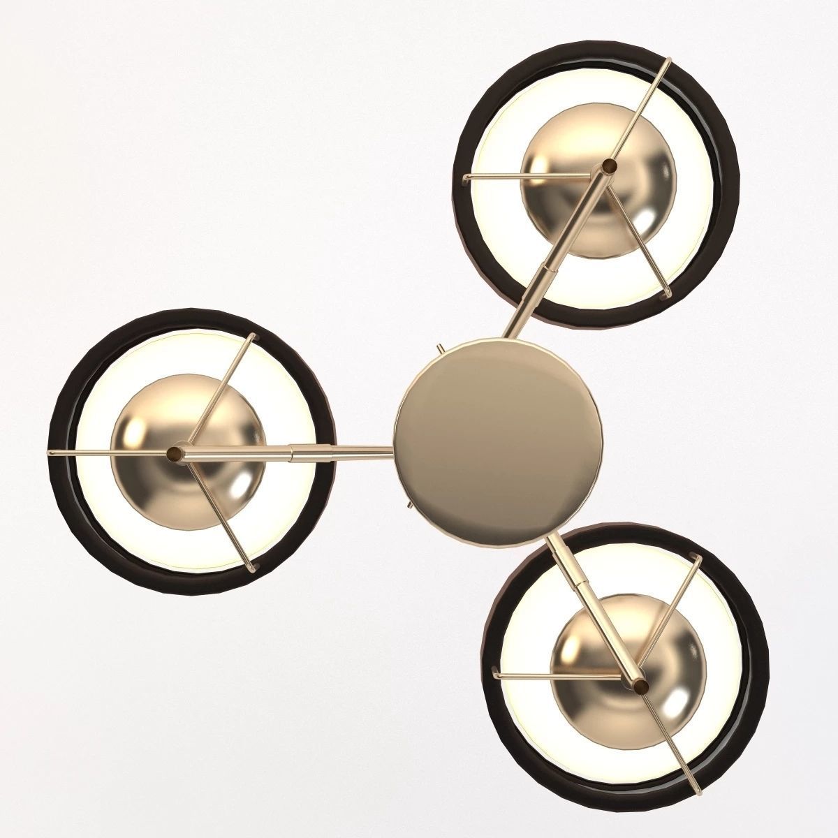 Italian Saturn Chandelier 3D model_10