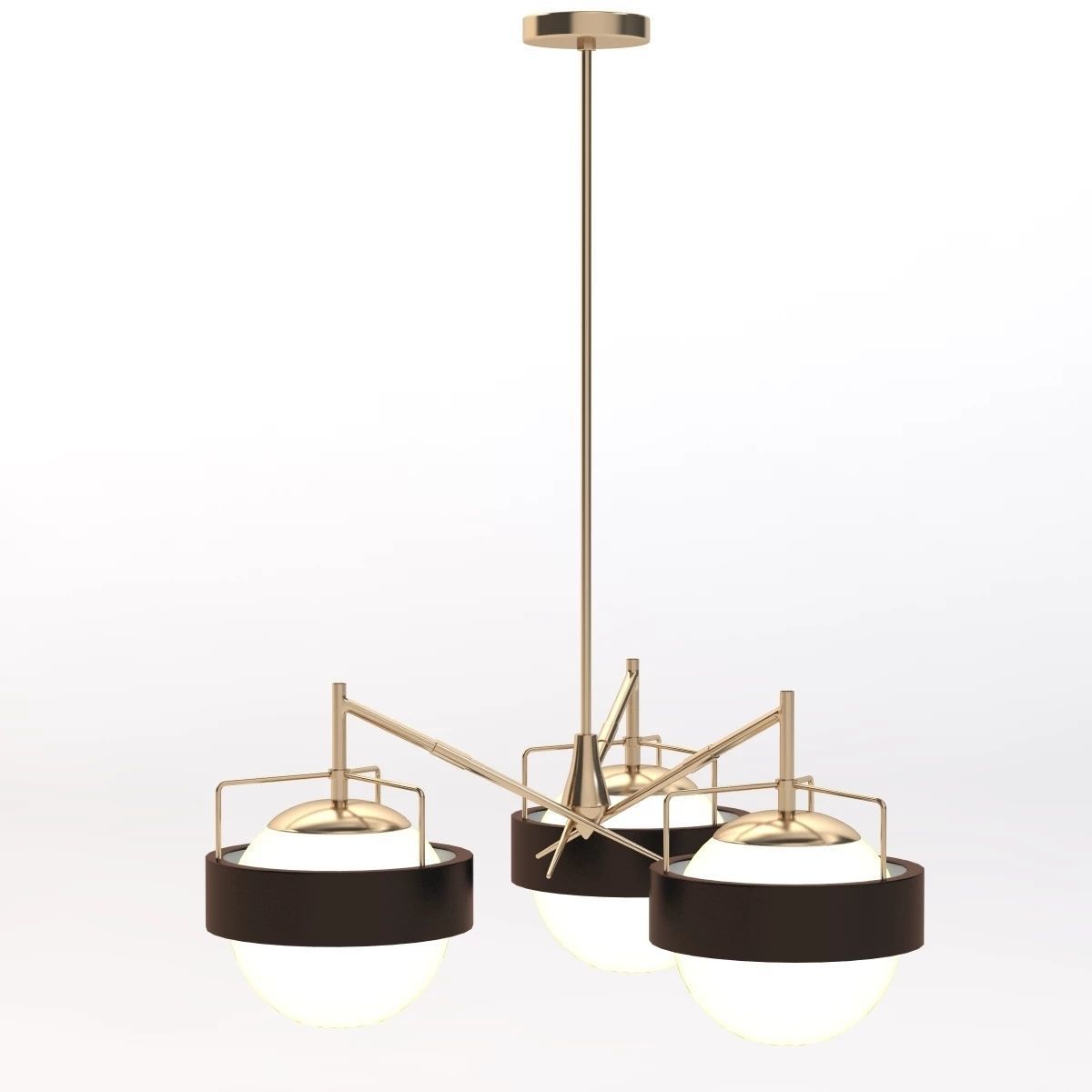 Italian Saturn Chandelier 3D model_4