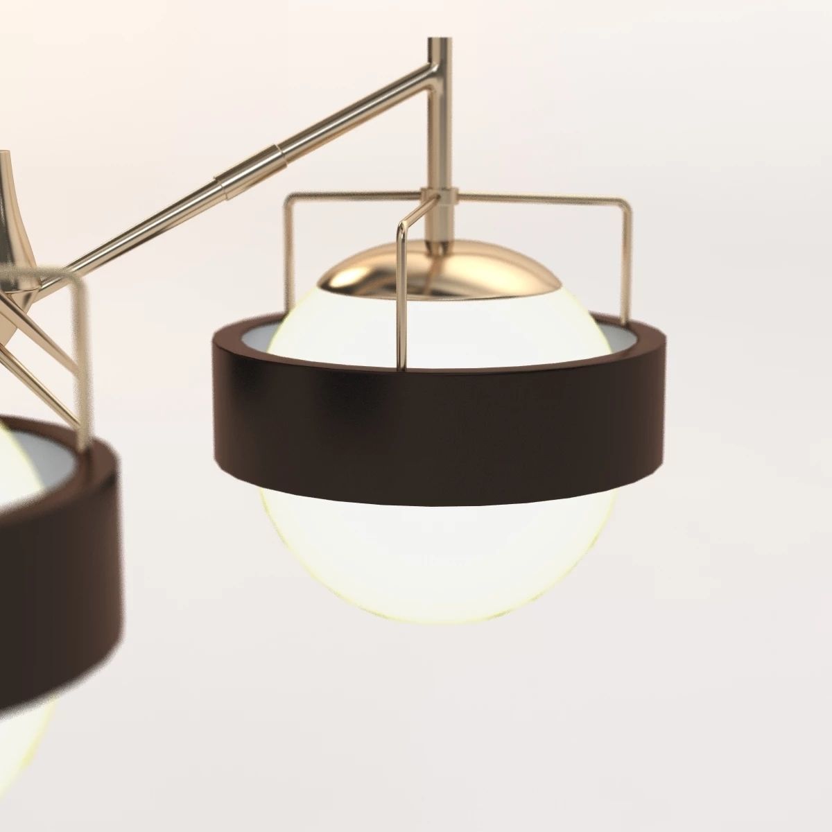 Italian Saturn Chandelier 3D model_3