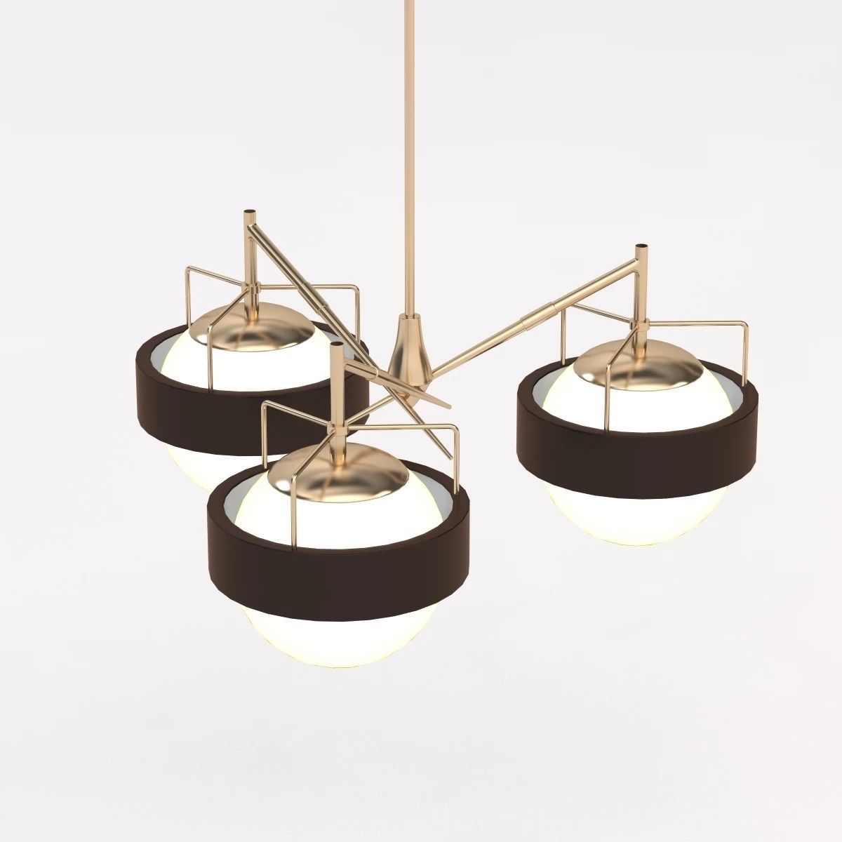 Italian Saturn Chandelier 3D model_7