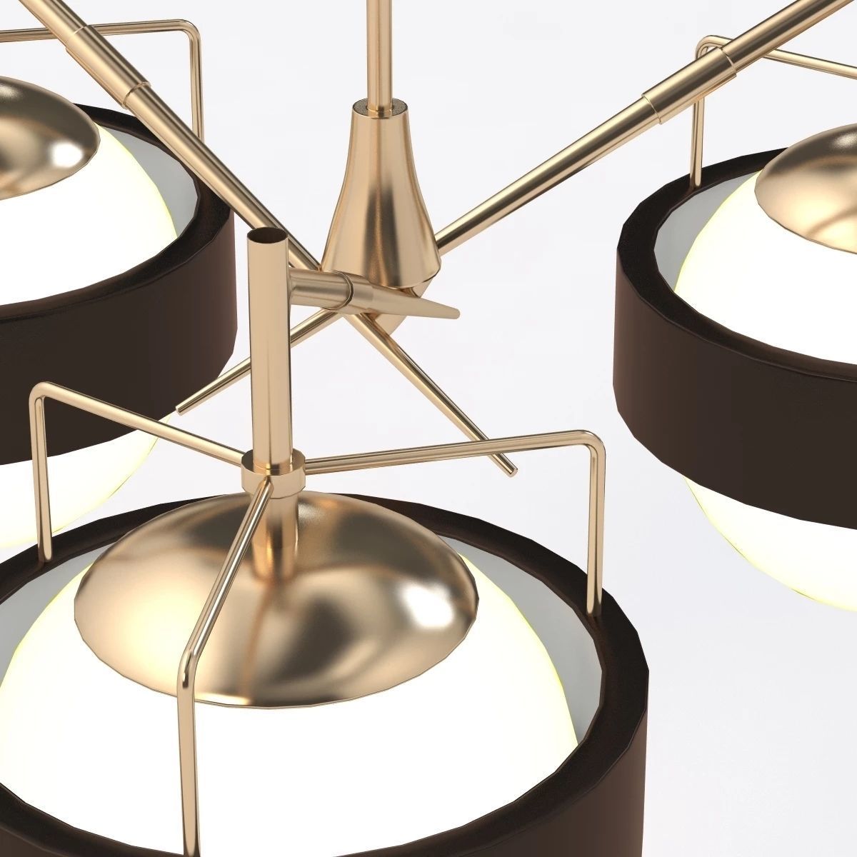 Italian Saturn Chandelier 3D model_1