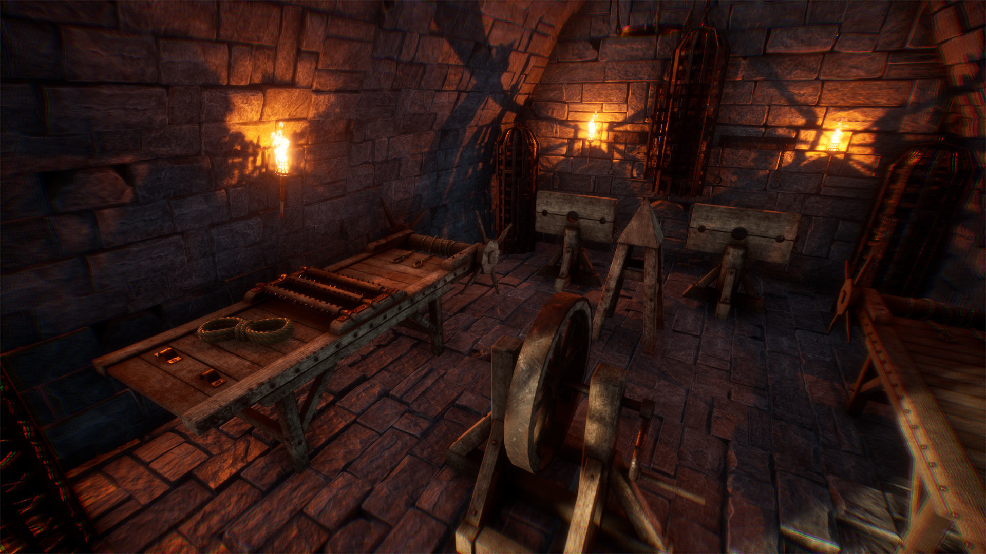 Torture Device 15 Dungeon Props Low-poly 3D model_9