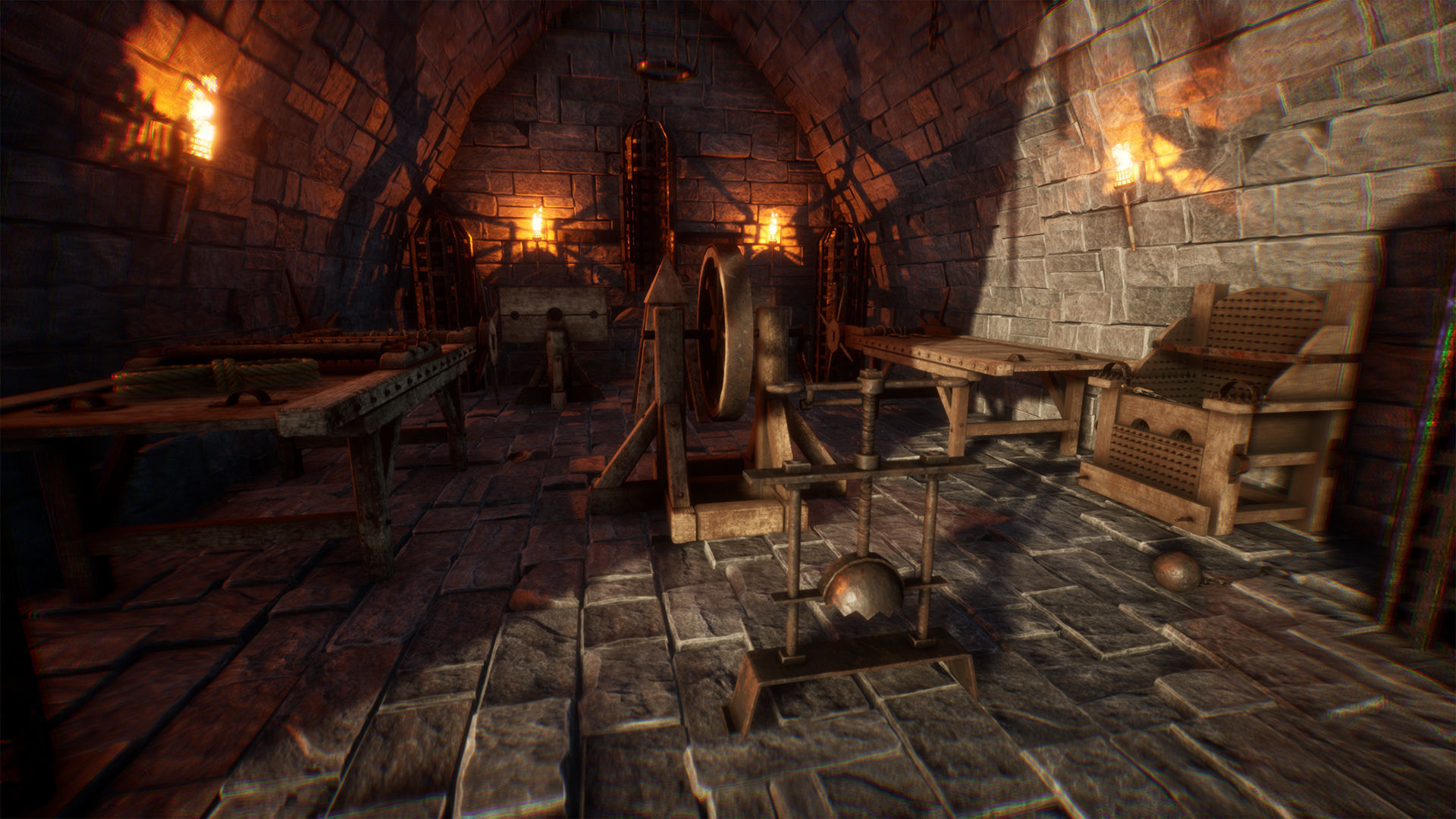 Torture Device 15 Dungeon Props Low-poly 3D model_5