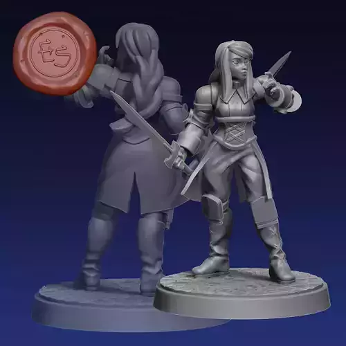 Agrias - Final Fantasy Tactics - 32mm Miniature
