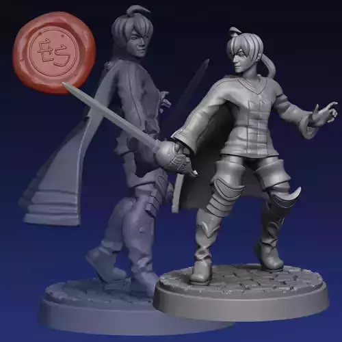 Ramza Beoulve - Final Fantasy Tactics - 32mm Miniature