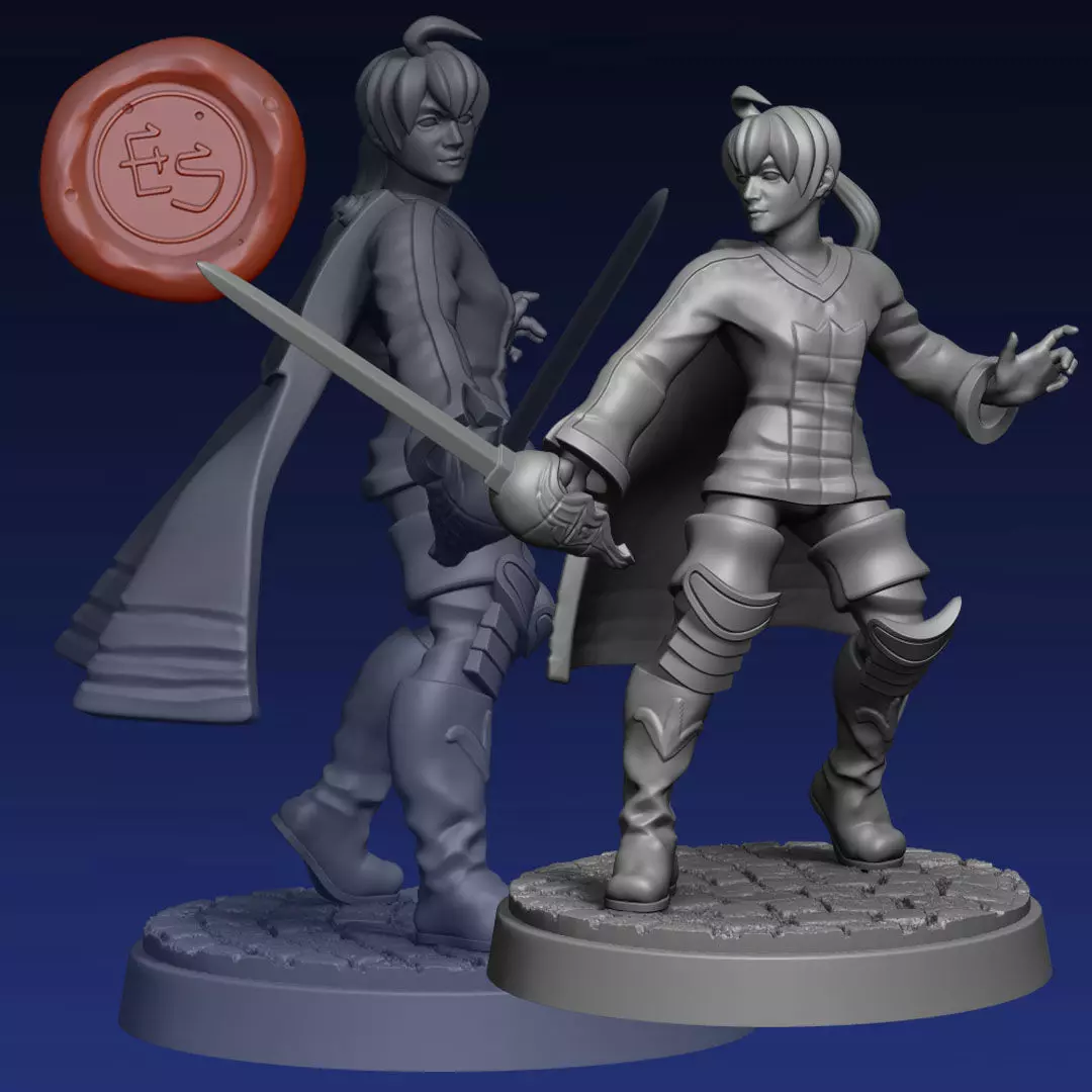 Ramza Beoulve - Final Fantasy Tactics - 32mm Miniature 3D print model_0