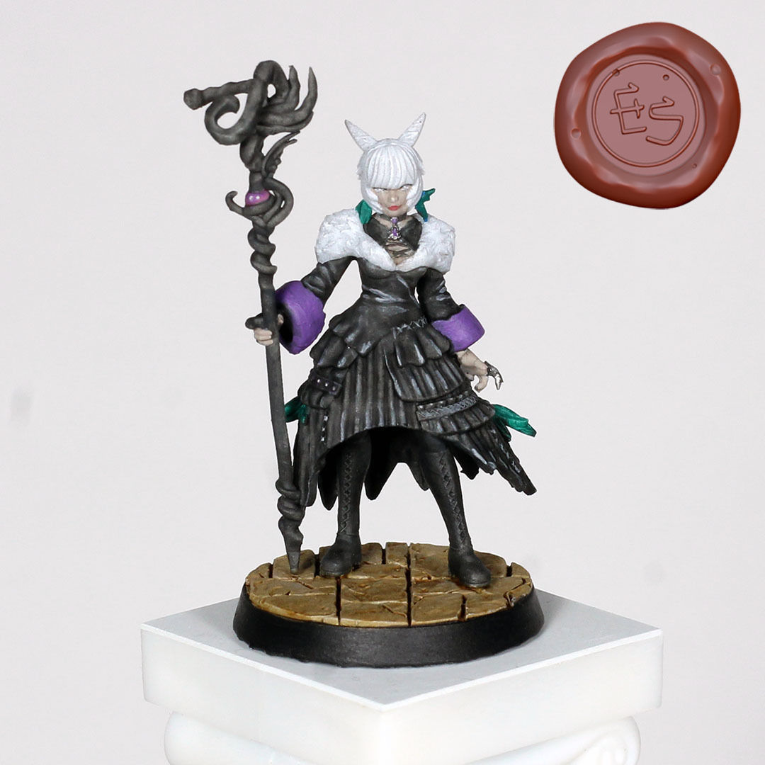 Yshtola Rhul - Final Fantasy XIV - 32mm Miniature 3D print model_3