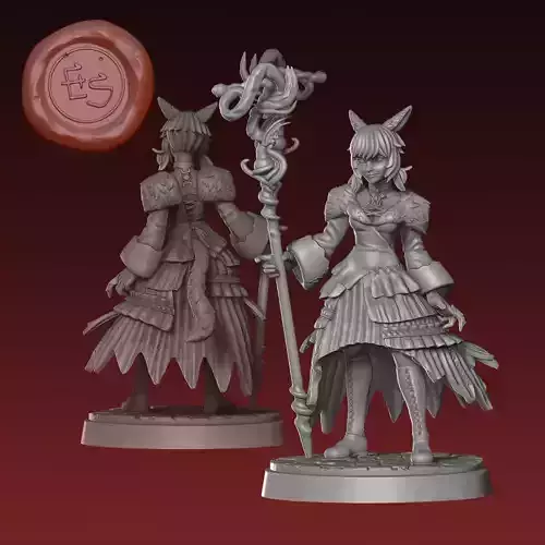 Yshtola Rhul - Final Fantasy XIV - 32mm Miniature 3D print model