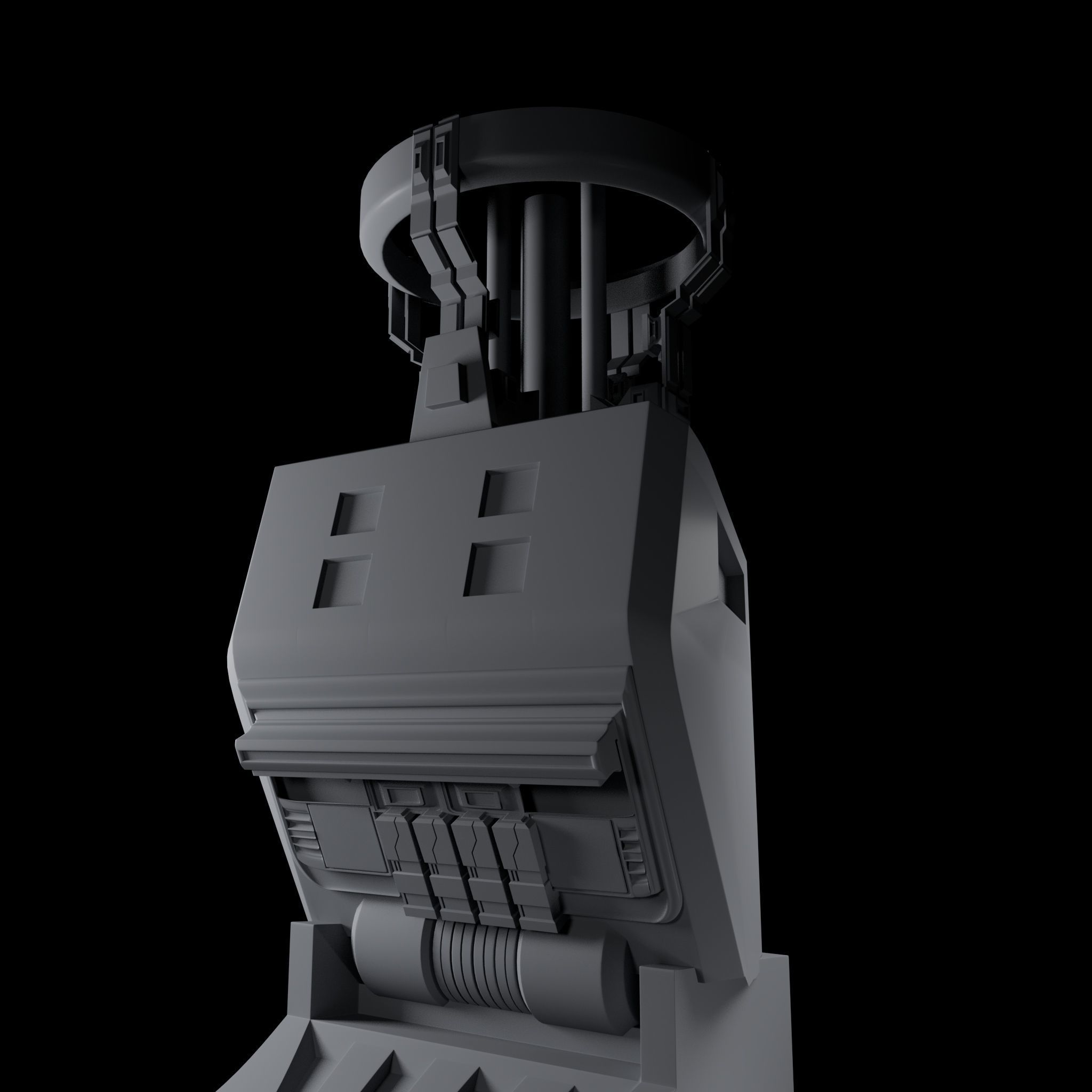 Robotic arm - sci fi arm Low-poly 3D model 3D model_4