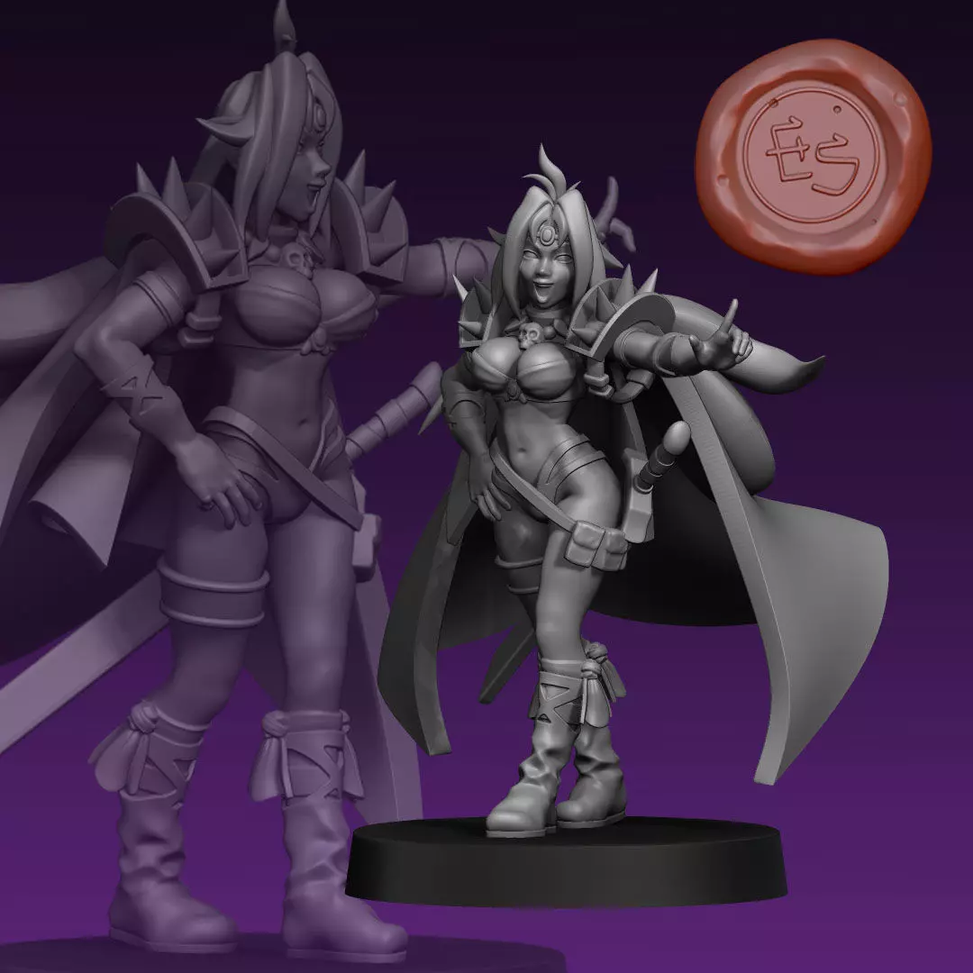 Naga - Slayers - 32mm Miniature 3D print model