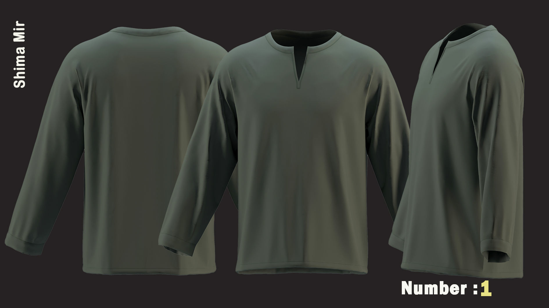 10 Men T-shirt  - ZPRJ - FBX - OBJ - MTL-  MAX-  TEXYURES 3D model_1