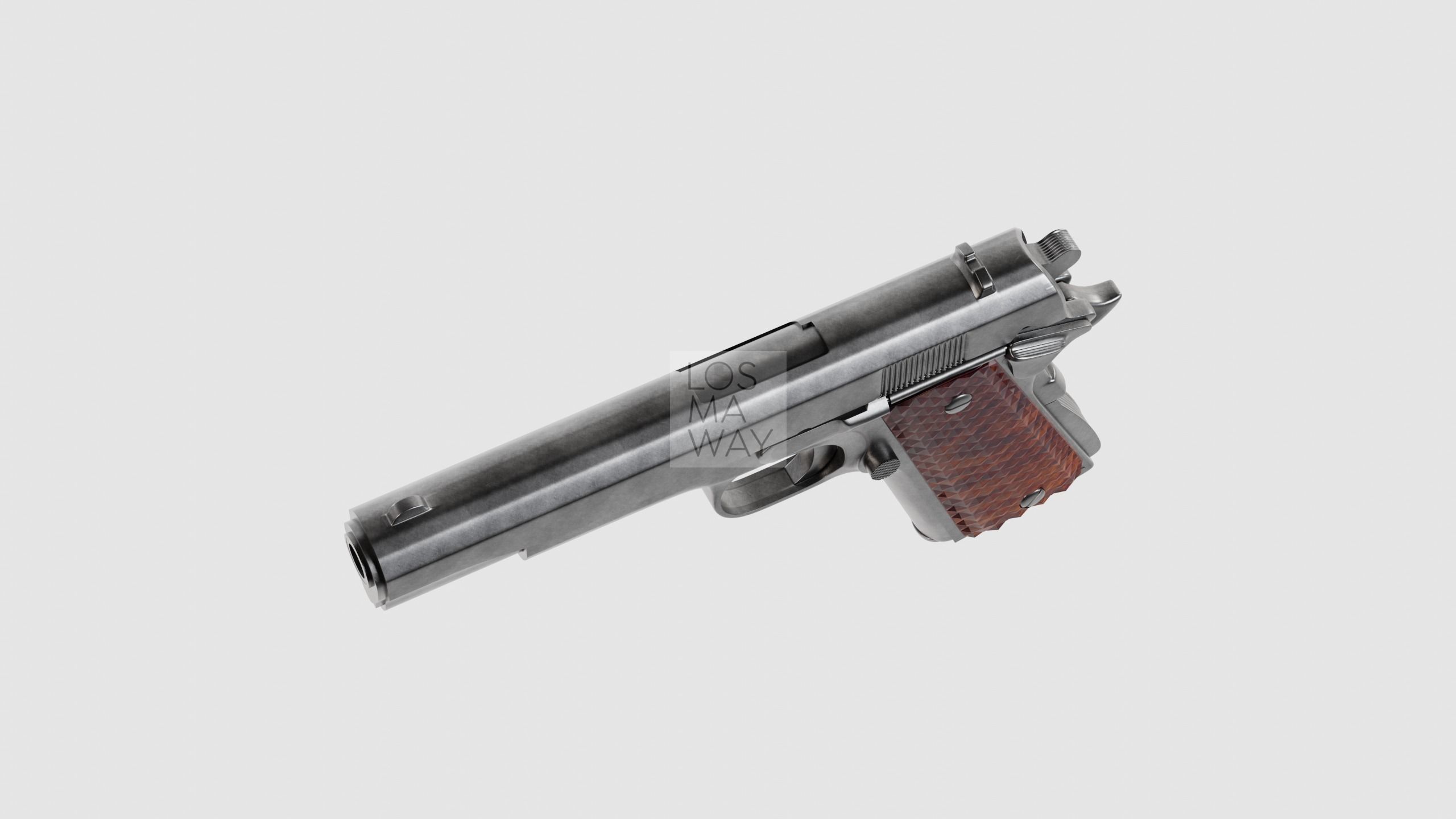 M1911 PISTOL FIREARM 3D model_11