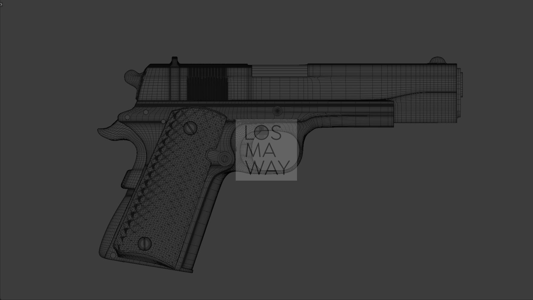 M1911 PISTOL FIREARM 3D model_7