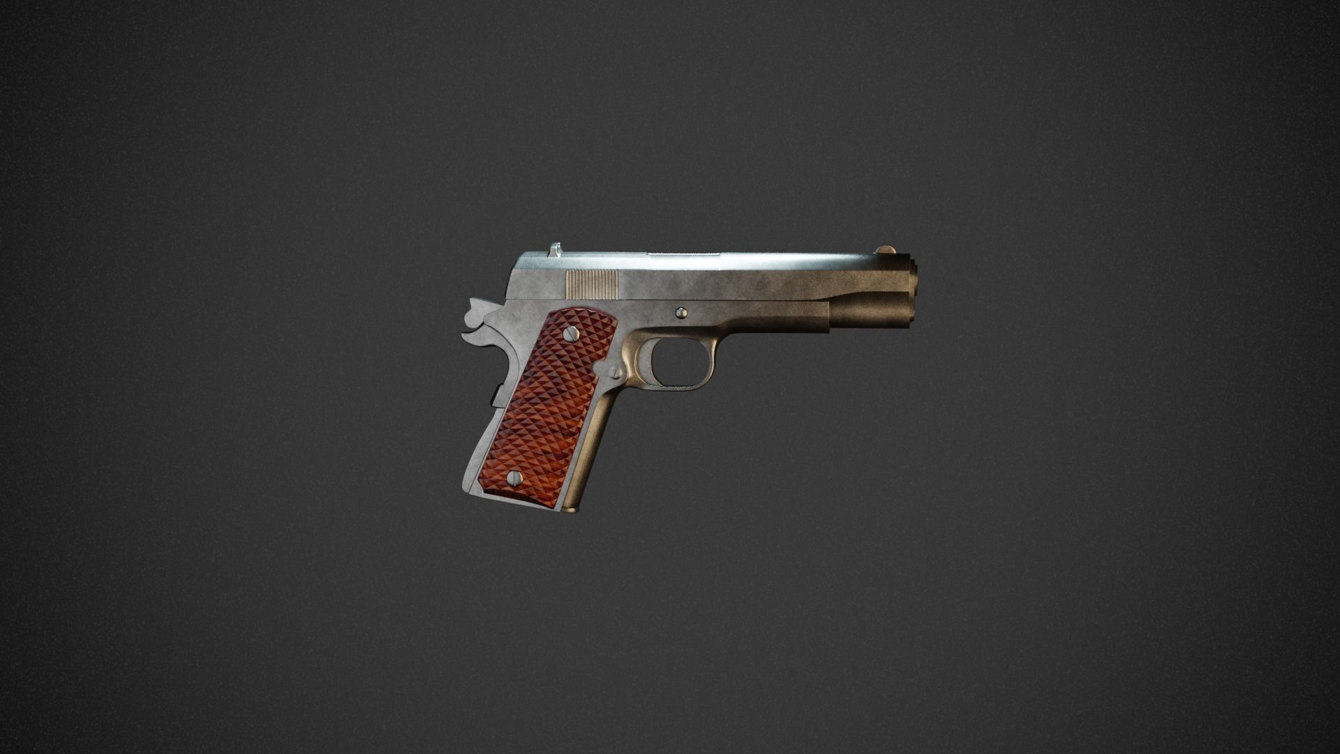 M1911 PISTOL FIREARM 3D model_1