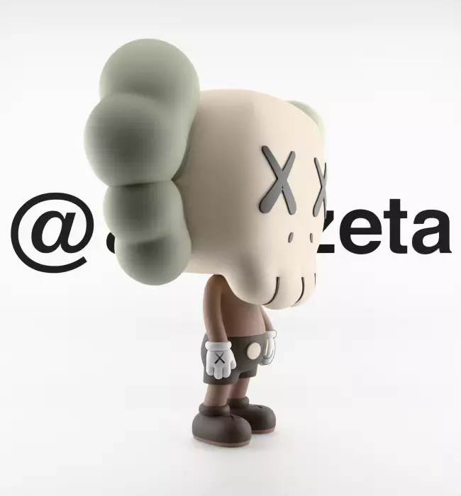 Kaws Companion Funko Pop Textured Low-poly 3D model_31