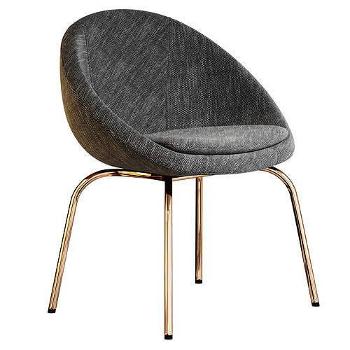 Halo Lounge Chair 3D model 7