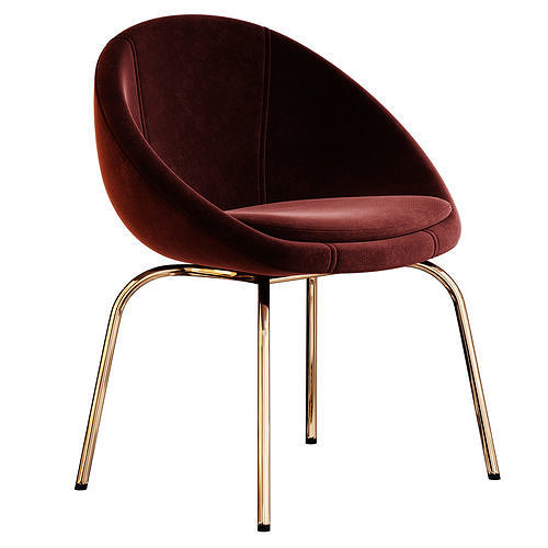 Halo Lounge Chair 3D model 4
