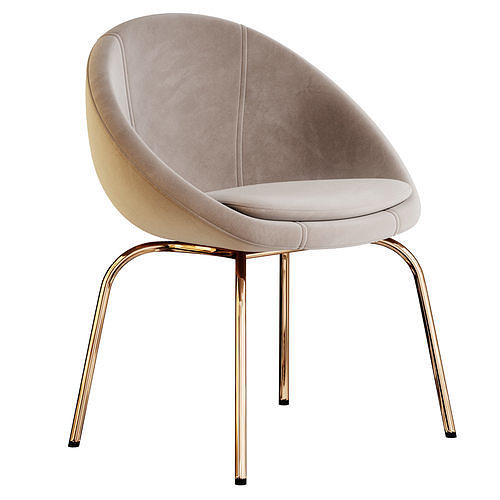 Halo Lounge Chair 3D model 2