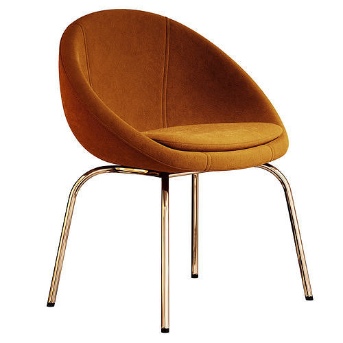 Halo Lounge Chair 3D model 5