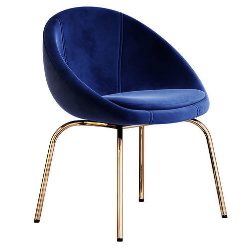 Halo Lounge Chair 3D model 6