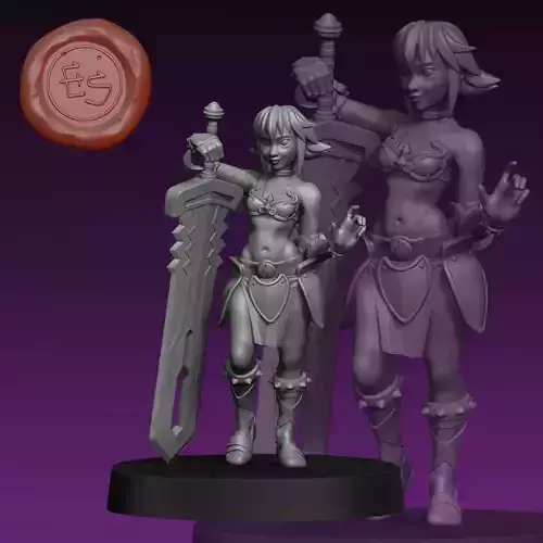 Black Rose - DotHackSign - 32mm Miniature