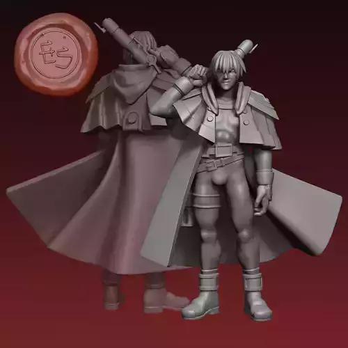 Gene Starwind - Outlaw Star - 32mm Miniature 3D print model
