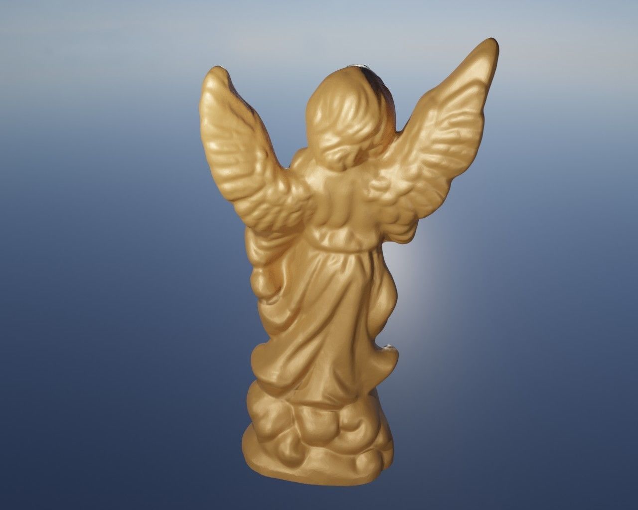 Angel ornement 3D print model_5