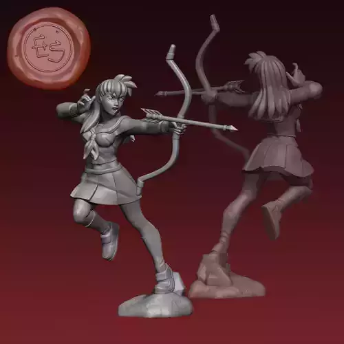 Kagome Higurashi - Inuyasha - 32mm Miniature