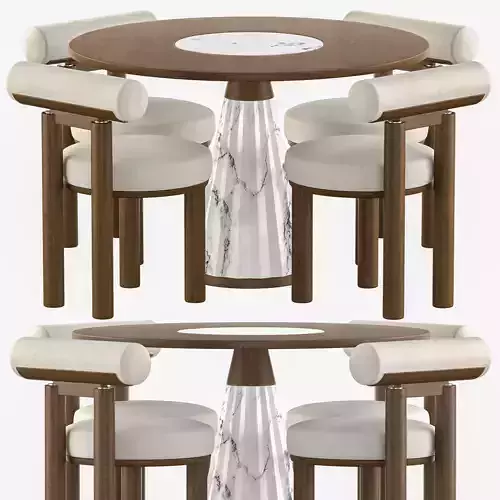 Dining Set 26 3D model Dining Set 26 3D model