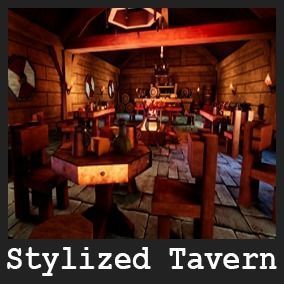 Stylized Tavern  51 Assets Low-poly 3D model_19