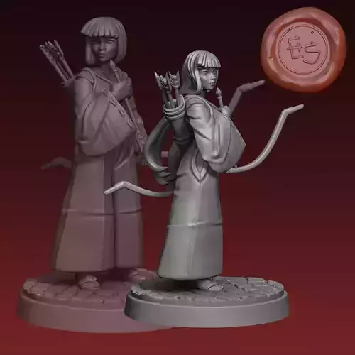 Kikyo - Inuyasha - 32mm Miniature