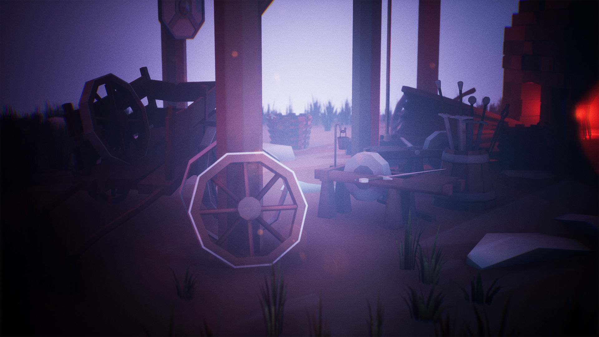 Stylized Medieval Forge  53 Assets Low-poly 3D model_10