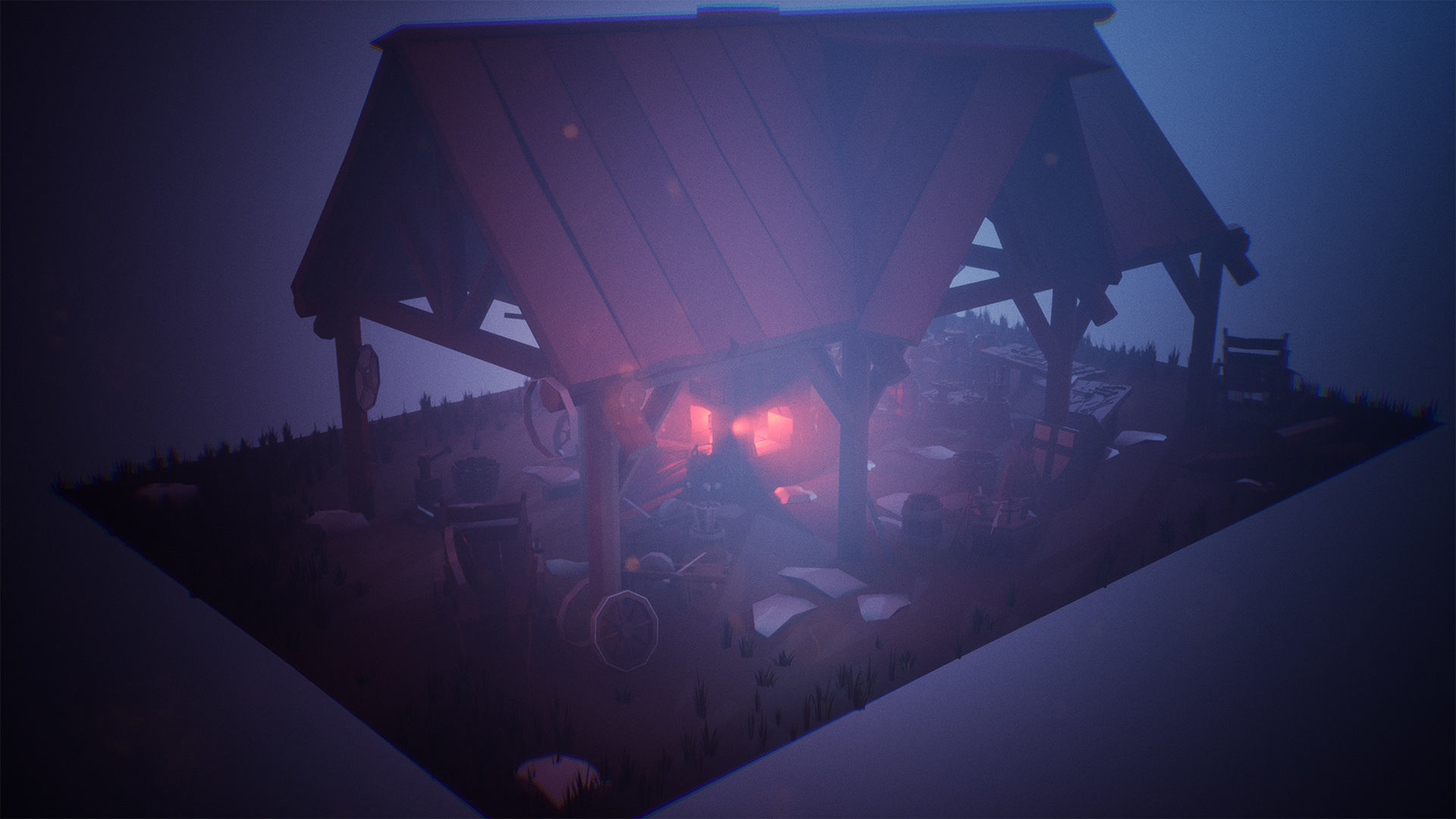 Stylized Medieval Forge  53 Assets Low-poly 3D model_3