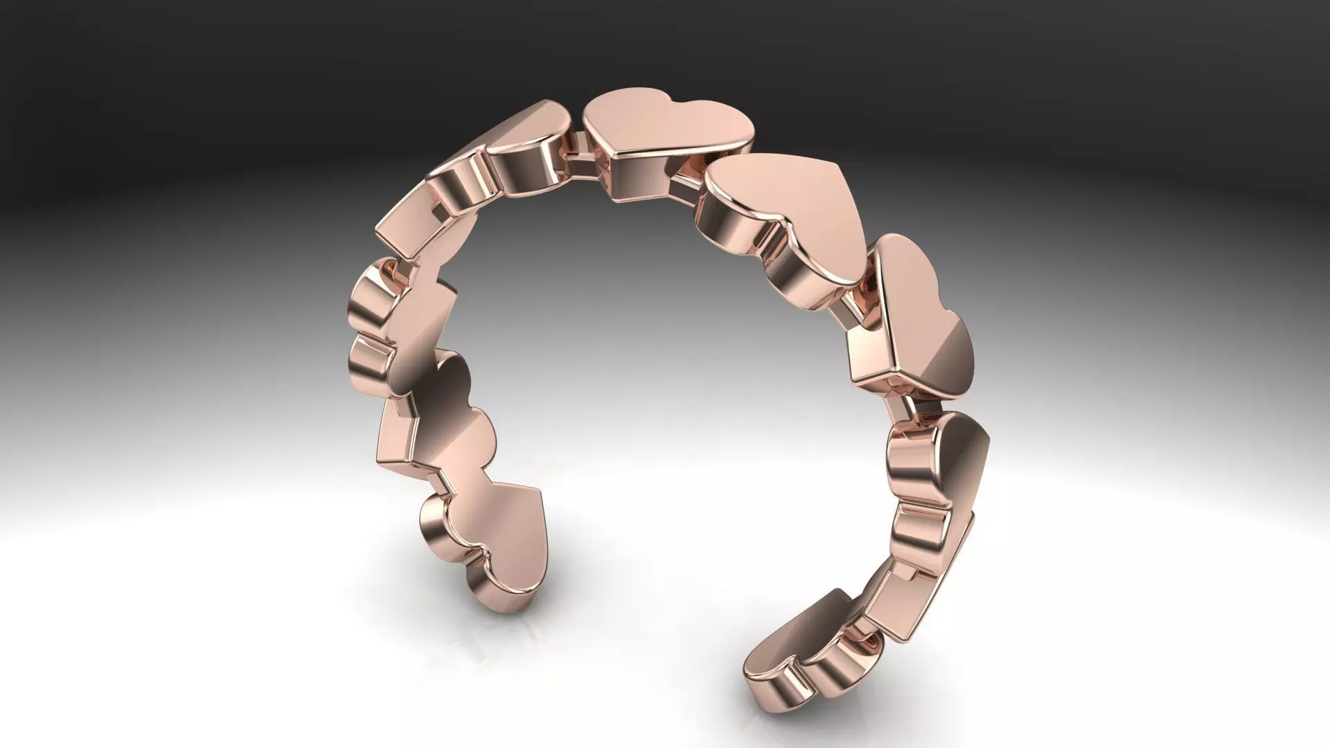 HEART RINGS 3D print model_0