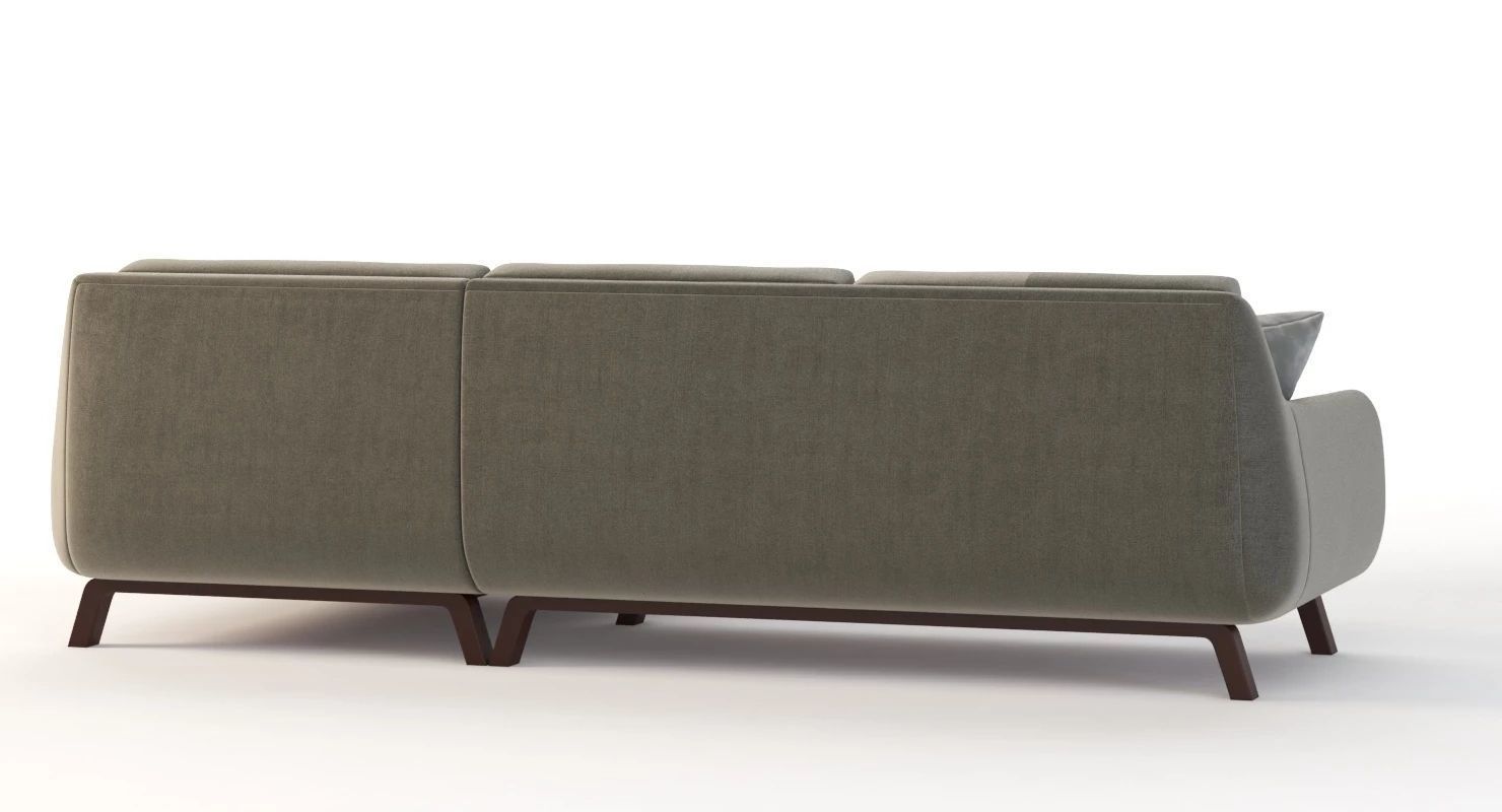 Joybird Calhoun Bi Sectional Chaise Lounge Corner Sofa 3D model_4