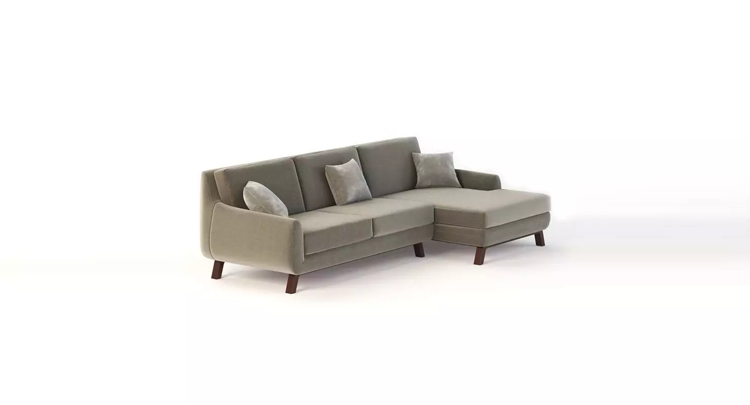 Joybird Calhoun Bi Sectional Chaise Lounge Corner Sofa 3D model_0
