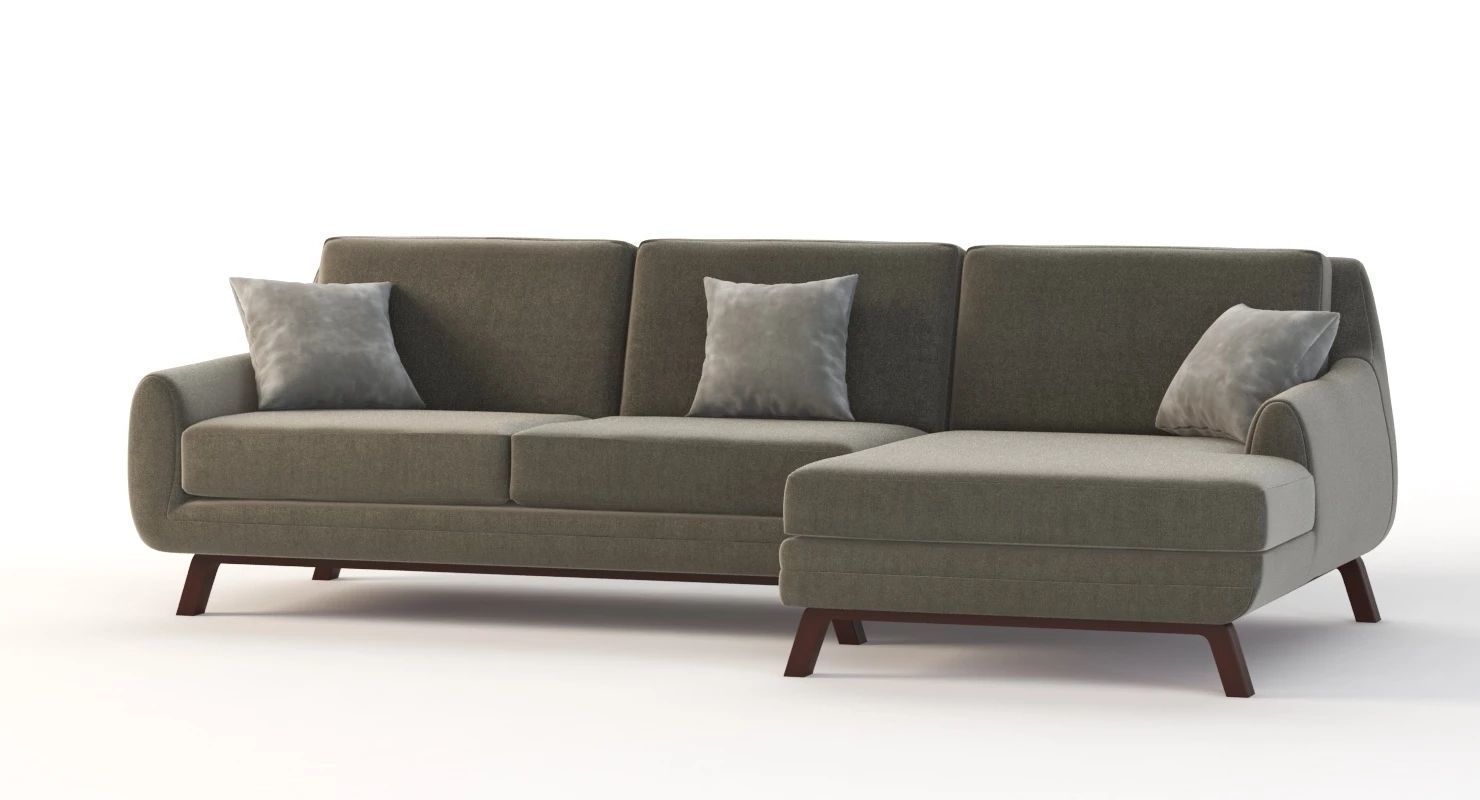 Joybird Calhoun Bi Sectional Chaise Lounge Corner Sofa 3D model_7