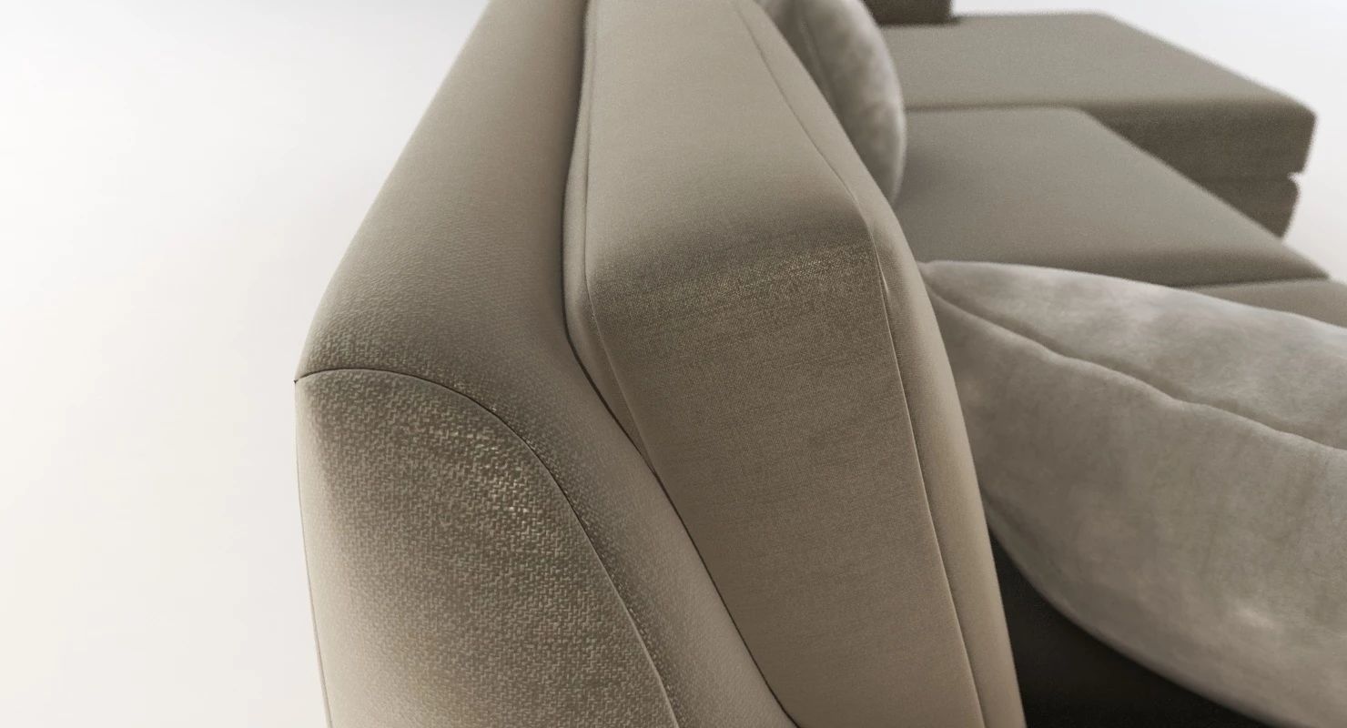 Joybird Calhoun Bi Sectional Chaise Lounge Corner Sofa 3D model_8