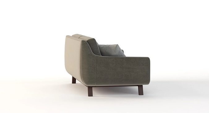 Joybird Calhoun Sectional Sofa Love Seat 3D model 3