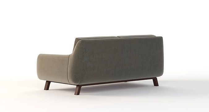 Joybird Calhoun Sectional Sofa Love Seat 3D model 5