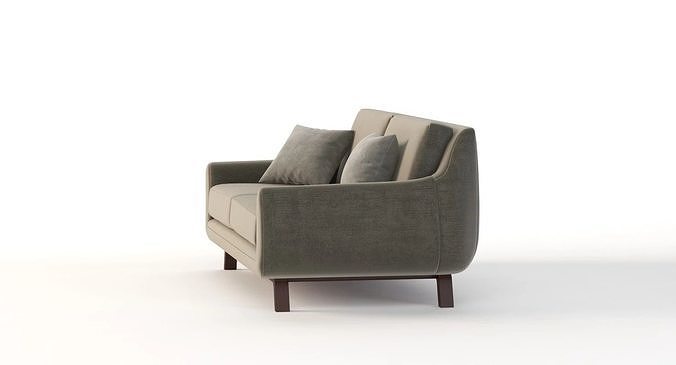 Joybird Calhoun Sectional Sofa Love Seat 3D model 6